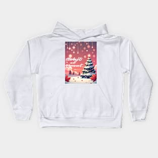 Starlight Merriment: Whimsical Christmas Tree Tee Kids Hoodie